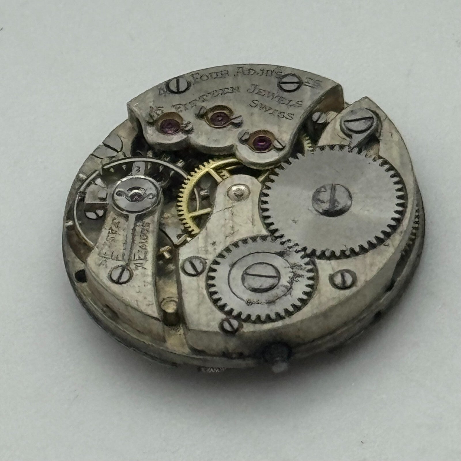 20.1mm Ladies Possibly Movado Art Deco Manual Wind Swiss Watch Movement PARTS