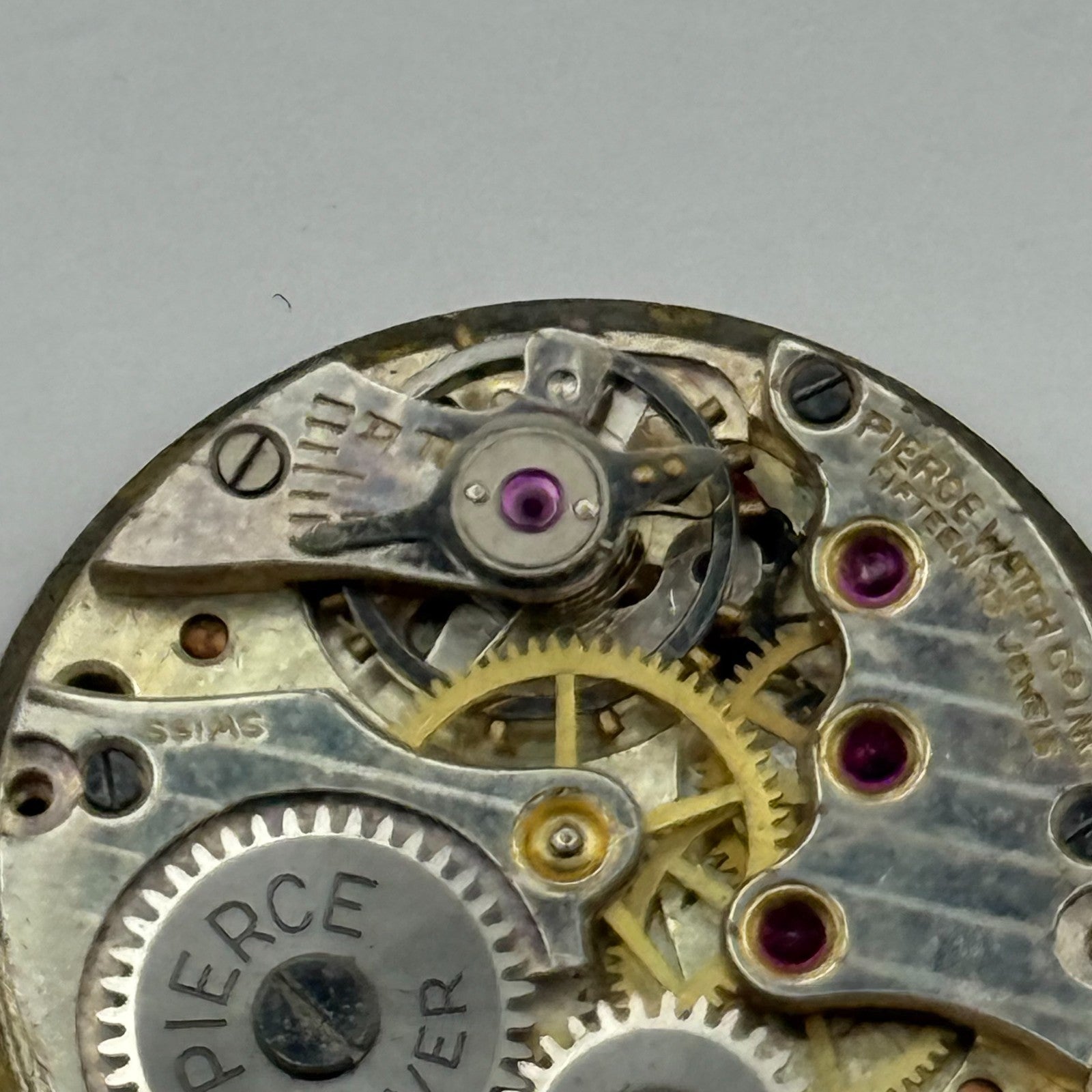 Majex Pierce 103 Watch Movement Running Manual Wind Vintage Parts Repair 23.6mm
