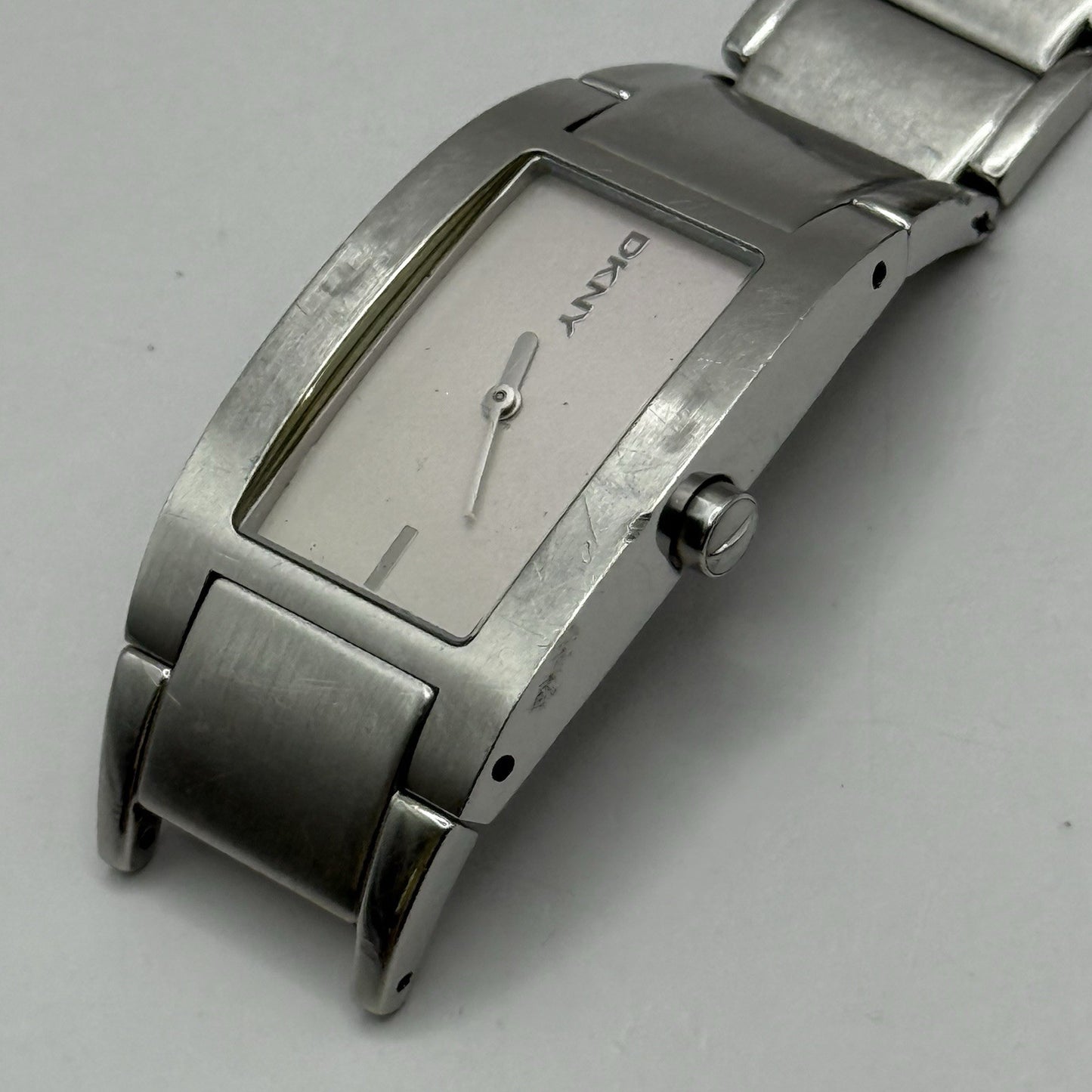 23mm Working Ladies DKNY NY-3030 Stainless Steel Quartz Watch Broken Strap