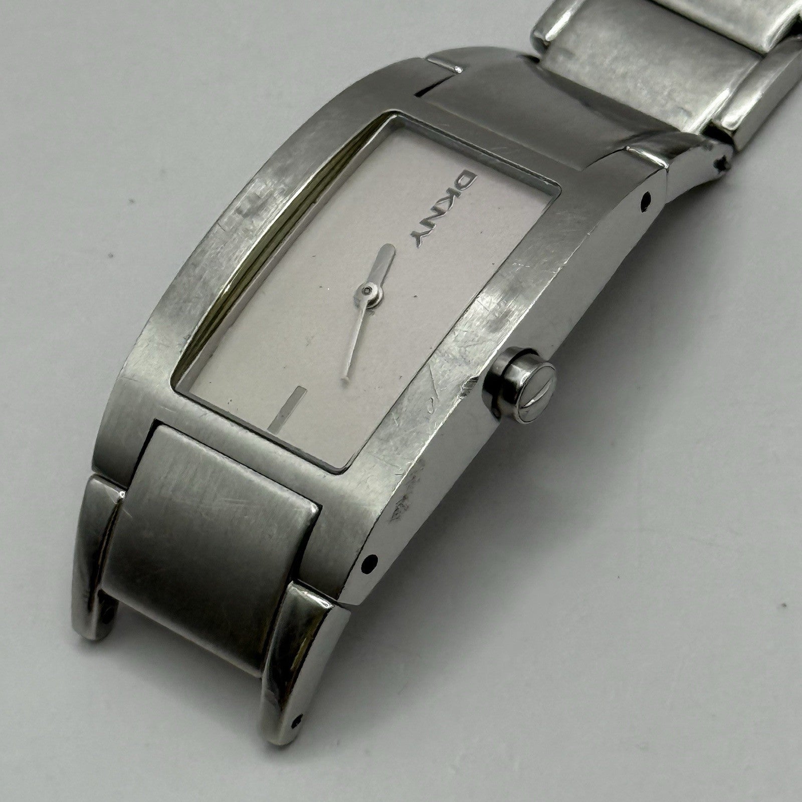 23mm Working Ladies DKNY NY-3030 Stainless Steel Quartz Watch Broken Strap