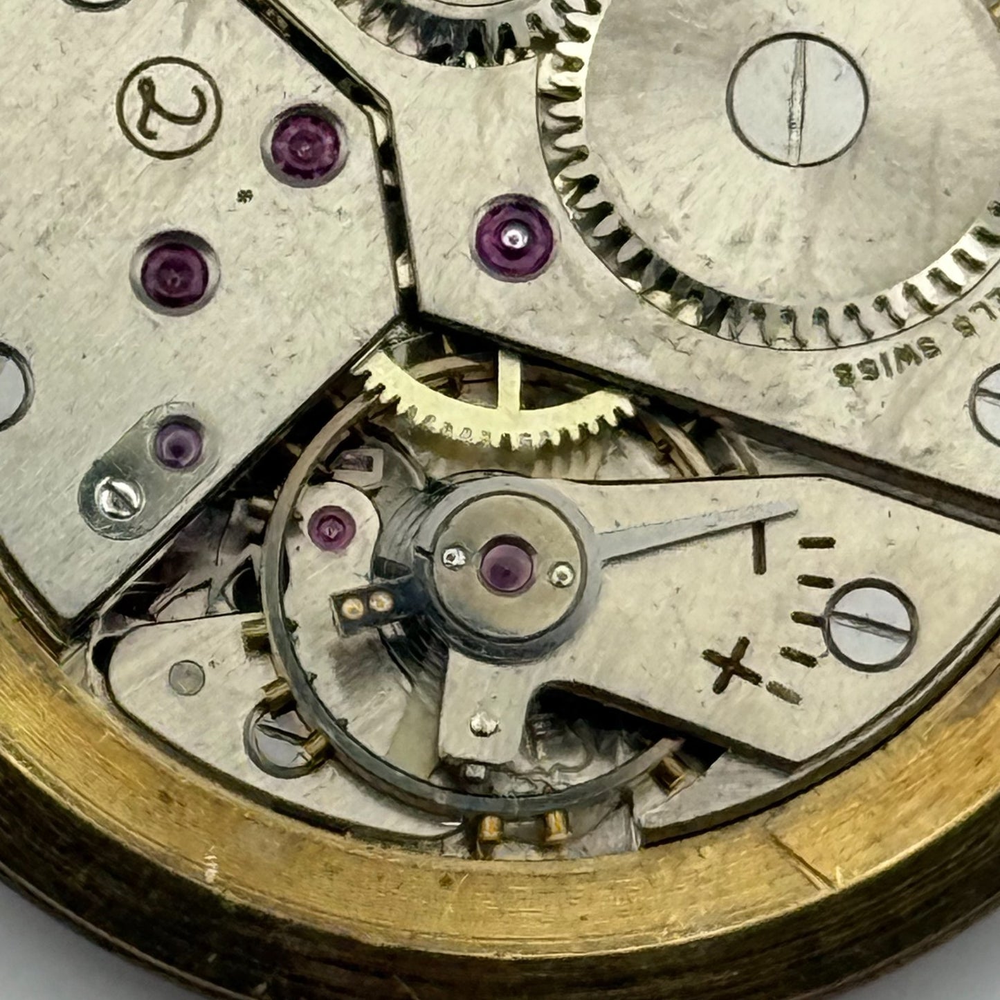 Majex Peseux 320 Watch Movement Manual Wind Vintage Swiss Parts Repair 30.9mm