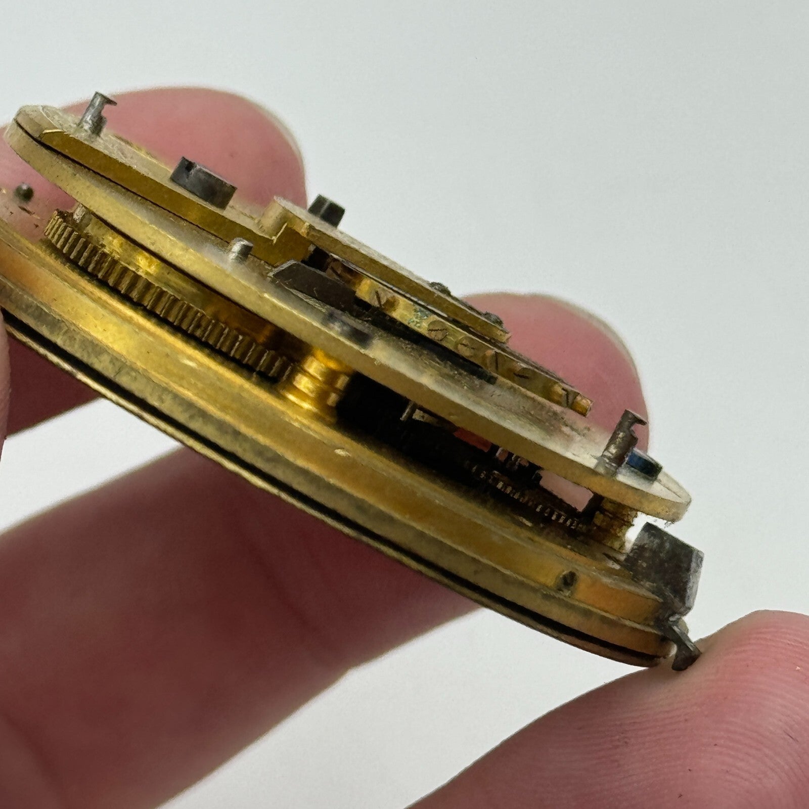 Antique 50mm Good Quality English Pocket Watch Movement Unidentified PARTS SPARE