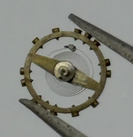 AS 976 1012 Balance Wheel Complete And Spring  29 M Watch Movement Parts NOS