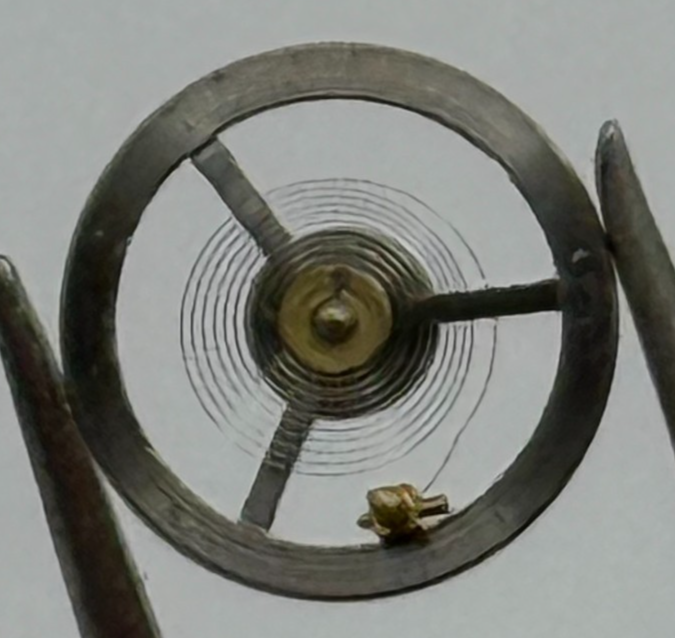 Ebosa 85 Balance Wheel Complete And Spring  132 M Watch Movement Parts NOS