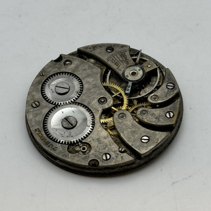 41.4mm Unidentified Thin 7 Jewels Vintage Pocket Watch Movement PARTS REPAIR