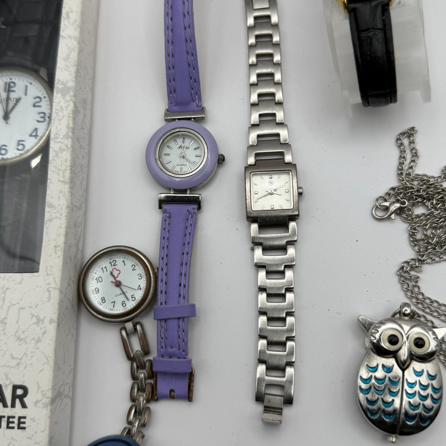 Bundle Of 7 Quartz Watches Job Lot Modern / Vintage Untested Parts / Repair