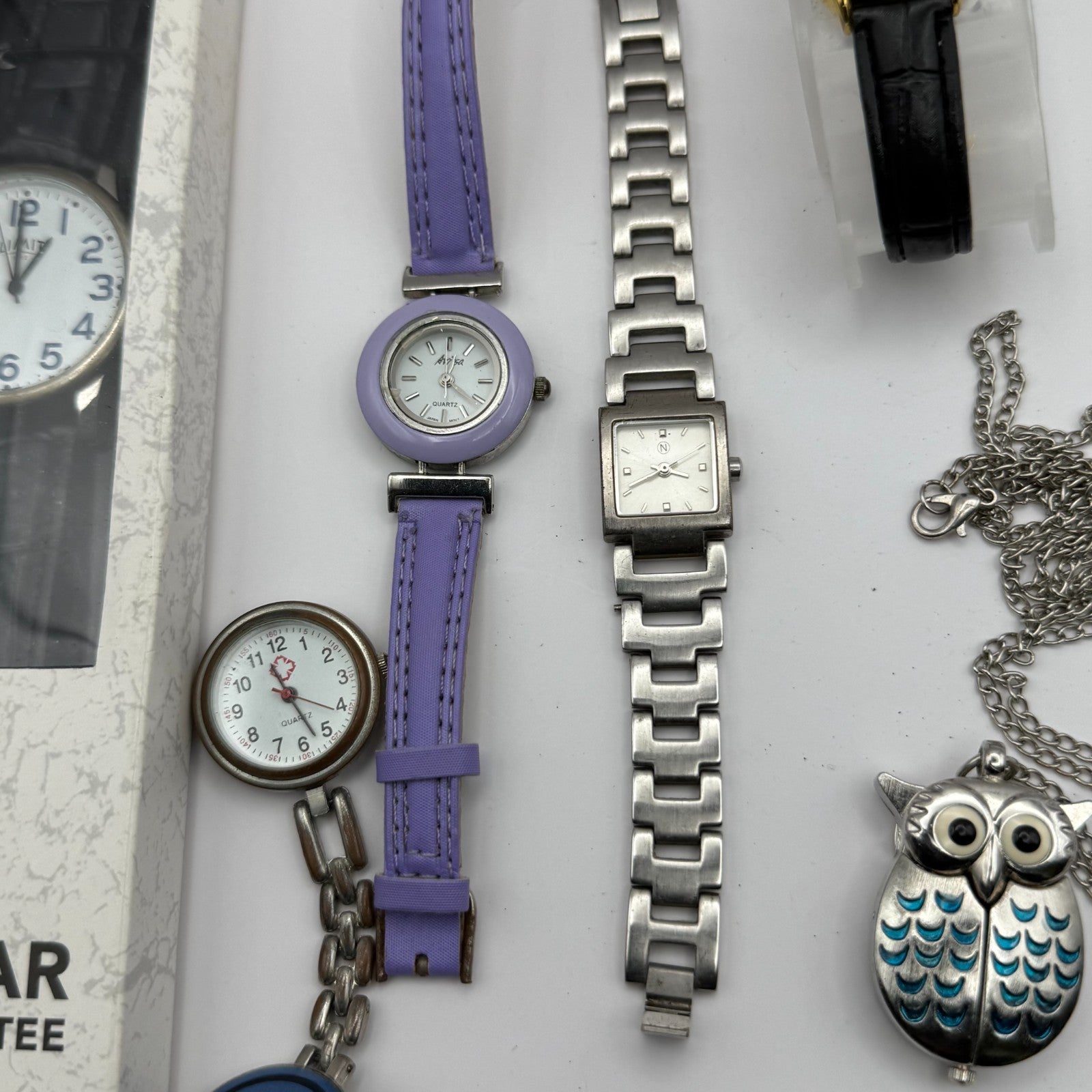 Bundle Of 7 Quartz Watches Job Lot Modern / Vintage Untested Parts / Repair