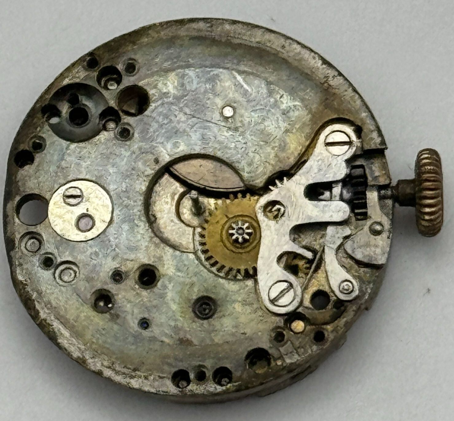 19.7mm C.H.F Tissot & Fils Locle Rare Early Manual Wind Watch Movement PARTS