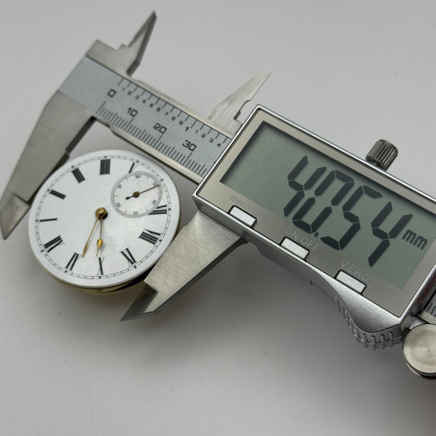 40.5mm Antique Trade Mark Consti Mathey Key Wound Pocket Watch Movement PARTS