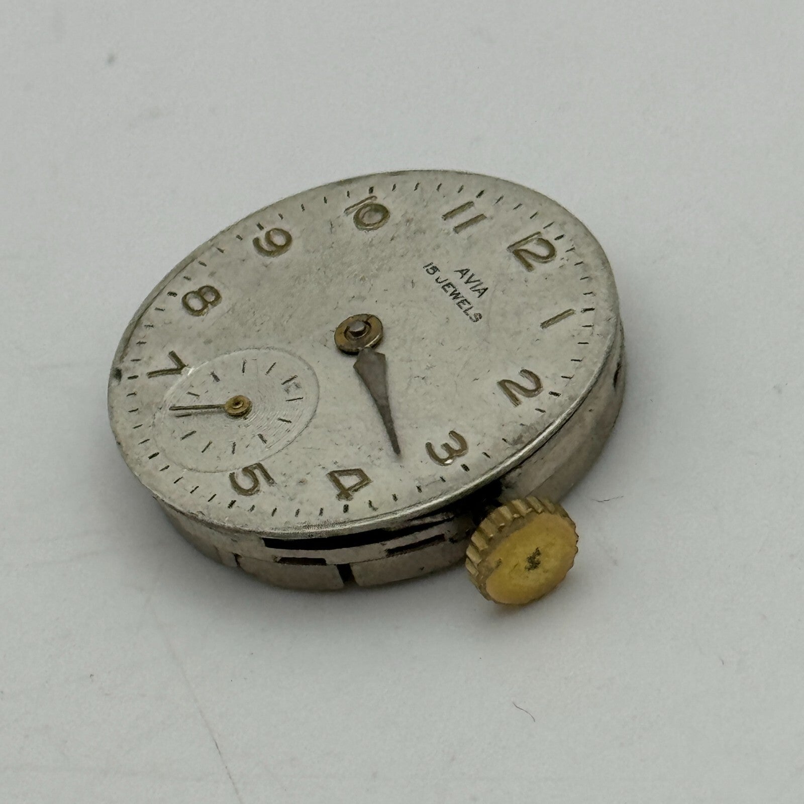 23.6mm Avia AS 984 Manual Wind Watch Movement Swiss Vintage PARTS SPARES
