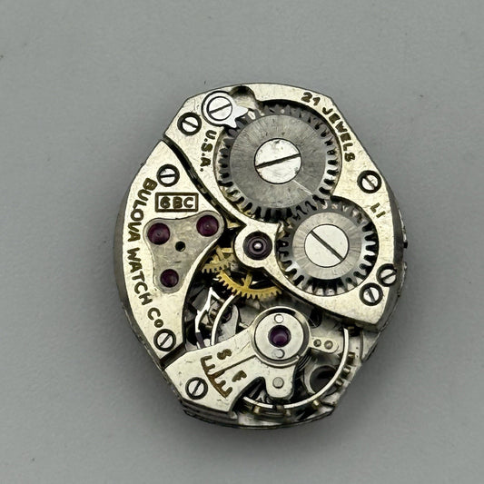 15.4mm Vintage Ladies Bulova 6BC Manual Wind Swiss Watch Movement PARTS REPAIR