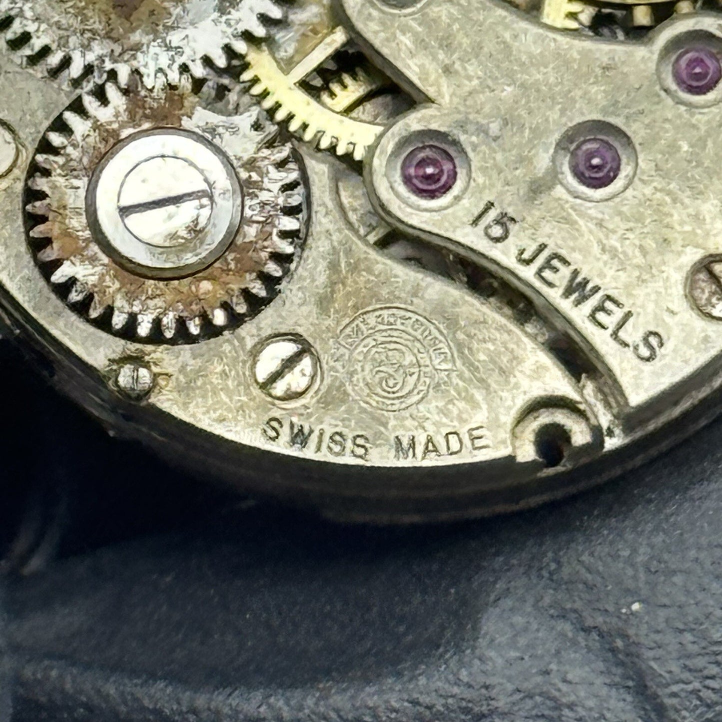 24.9mm Military Dial Dreadnought Watch Movement Swiss Parts Repair Restore