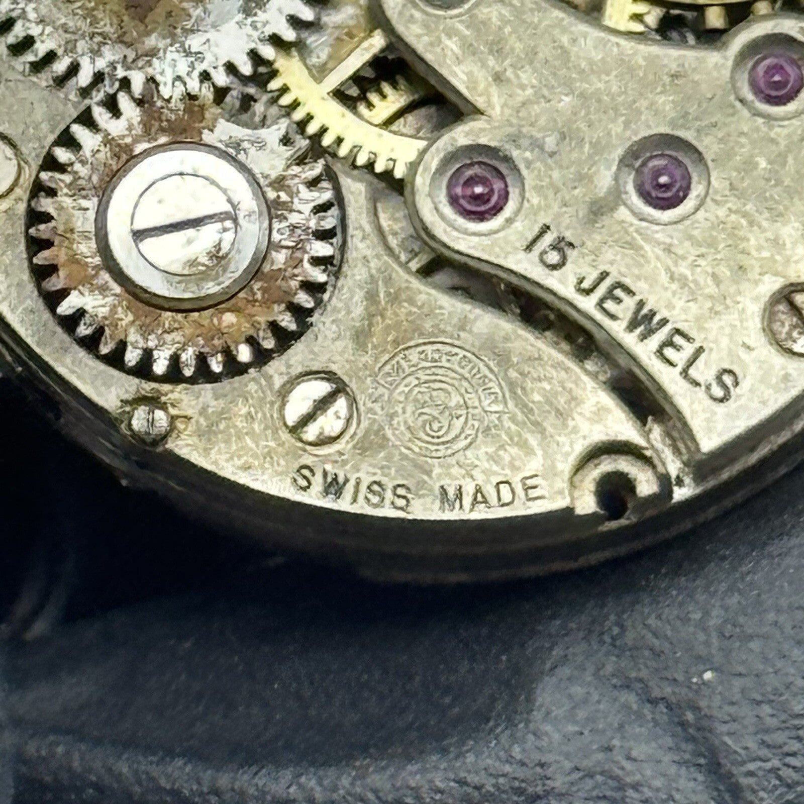 24.9mm Military Dial Dreadnought Watch Movement Swiss Parts Repair Restore