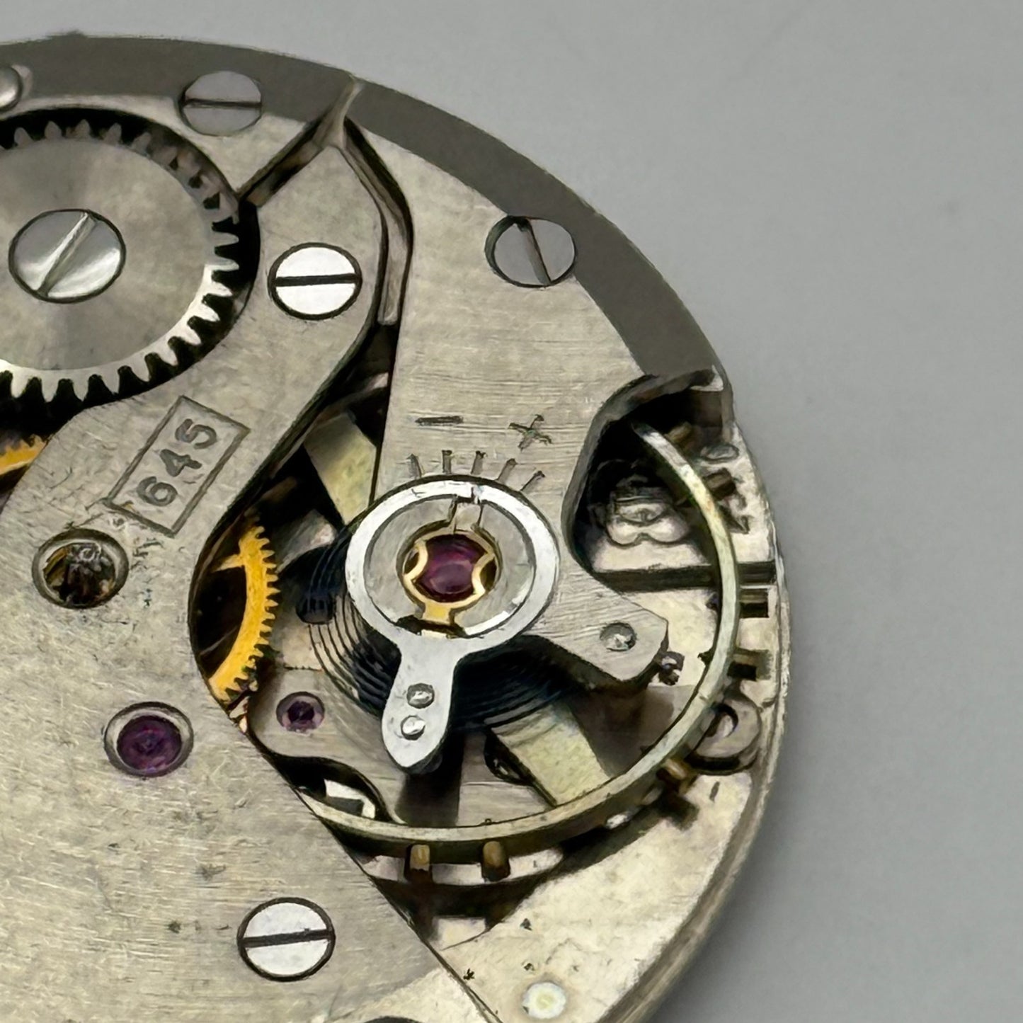 ETA 2370 Everite Watch Movement Manual Wind Vintage Parts Repair 25.9mm