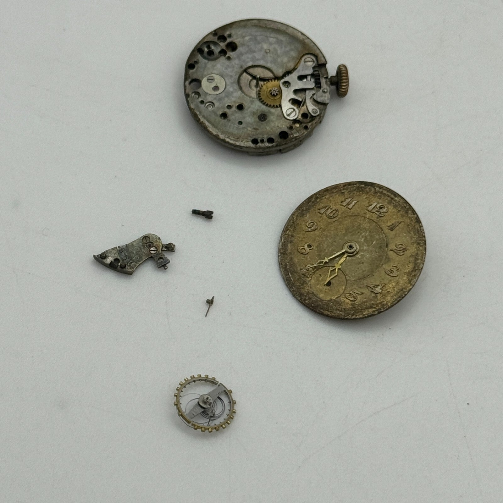19.7mm C.H.F Tissot & Fils Locle Rare Early Manual Wind Watch Movement PARTS