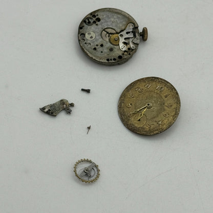 19.7mm C.H.F Tissot & Fils Locle Rare Early Manual Wind Watch Movement PARTS