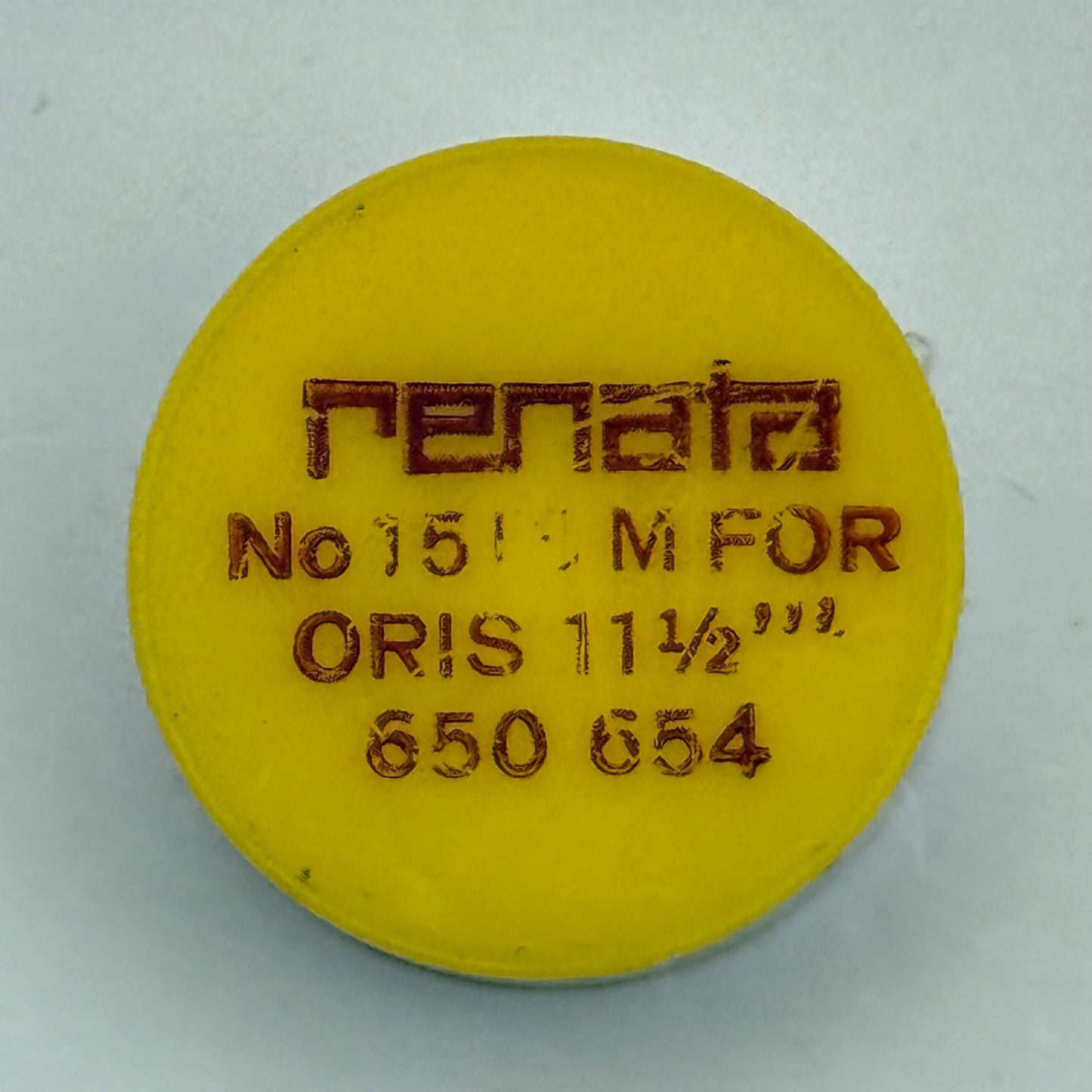 Oris 650 654 Balance Wheel Complete And Spring  11½’’’ 1513 M Watch Parts NOS