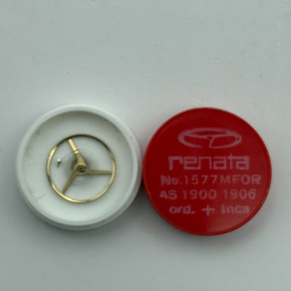 AS 1900 1906 Balance Wheel Complete And Spring Ord + Inca 1577 M Watch Parts NOS