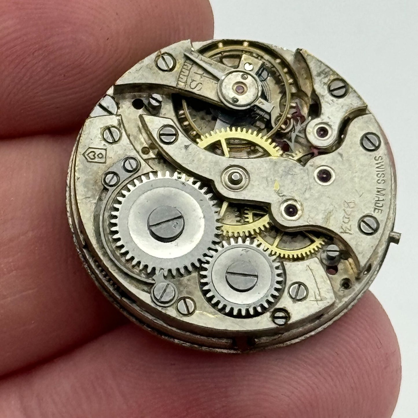 25mm Steiger HP Unidentified Manual Wind Swiss Watch Movement Vintage PARTS