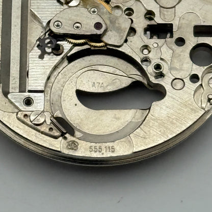 ETA 555.115 Quartz Watch Movement Vintage Swiss Parts Repair Spares 26.1mm