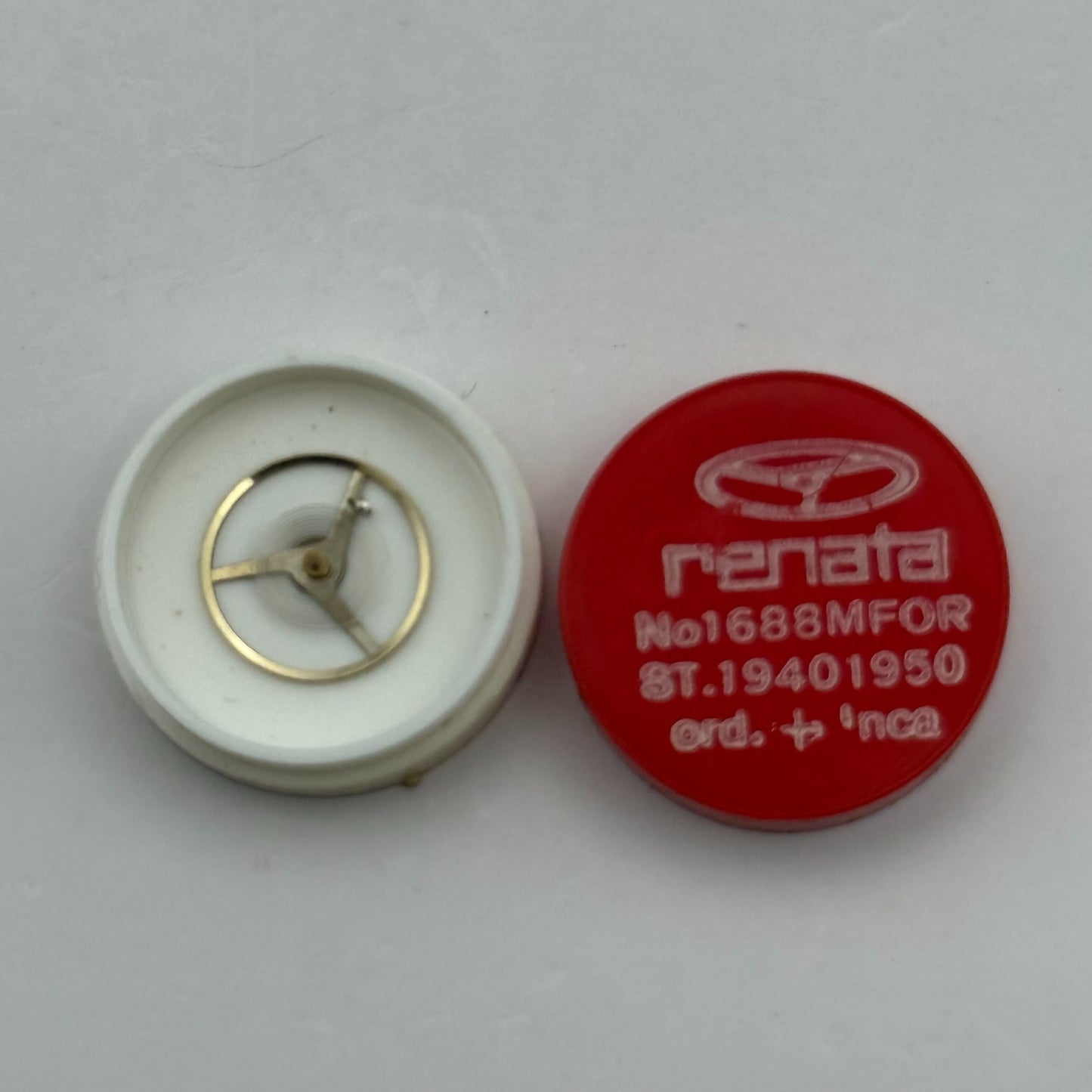 ST 1940 1950 Balance Wheel Complete And Spring 1688 M Watch Movement Parts 