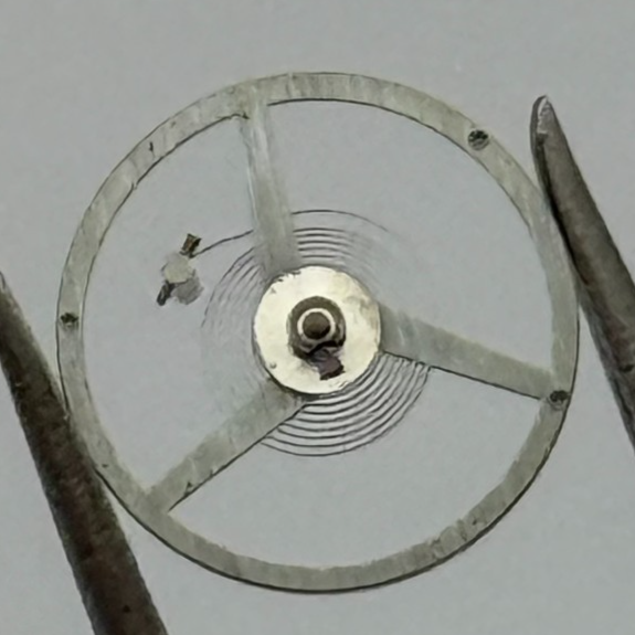 FEF 371 Balance Wheel Complete And Spring 6 3/4-8''' 1572 M Watch Movement Parts