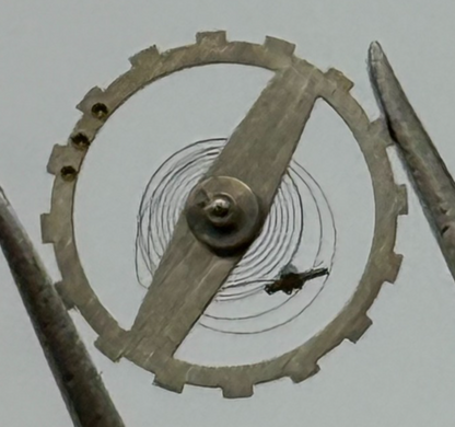 EB 1297 Balance Wheel Complete And Spring 5¼’’’ 5¼’’’ Watch Movement Parts 