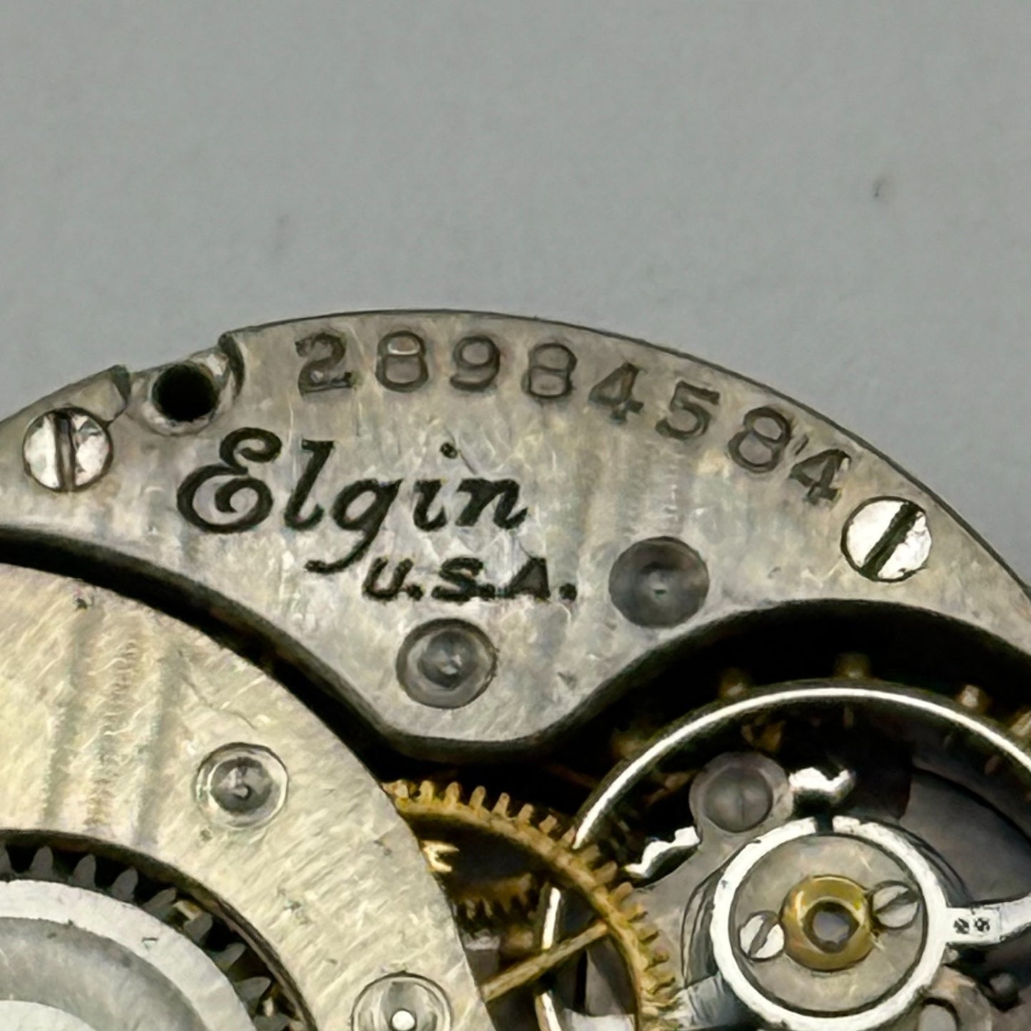 1926 Vintage 10/0s Elgin 447 Model 4 American Watch Movement PARTS REPAIR SPARES