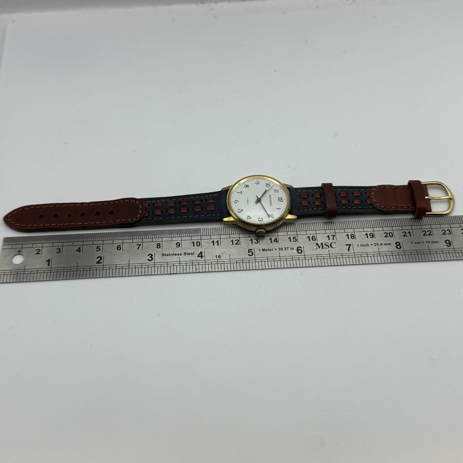 34mm Running Vintage Men’s Sekonda 17 Jewels Manual Wind Watch PARTS REPAIR