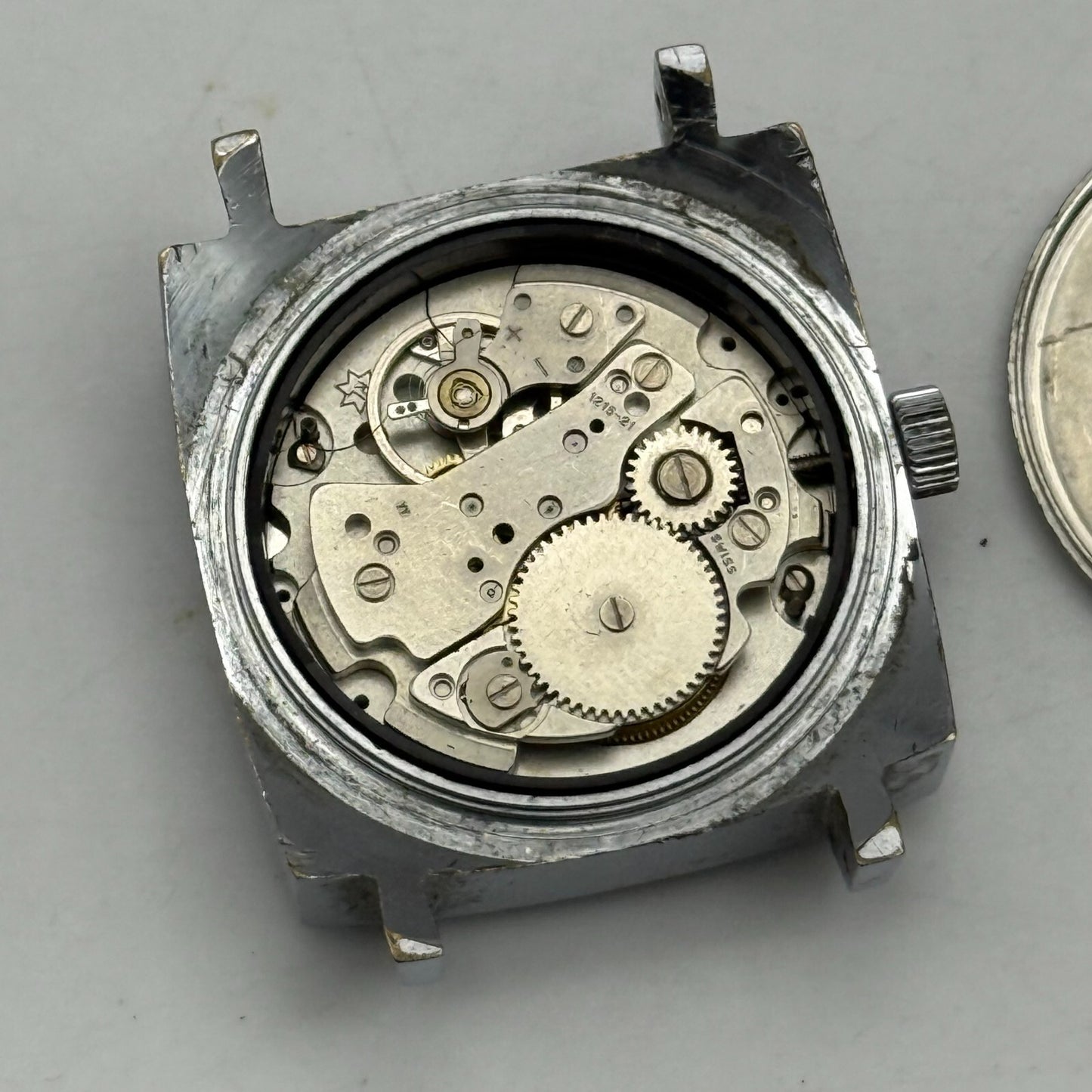 33mm Men’s Vintage Ingersoll Sea Lion Ronda RL 1215-21 Swiss Watch PARTS