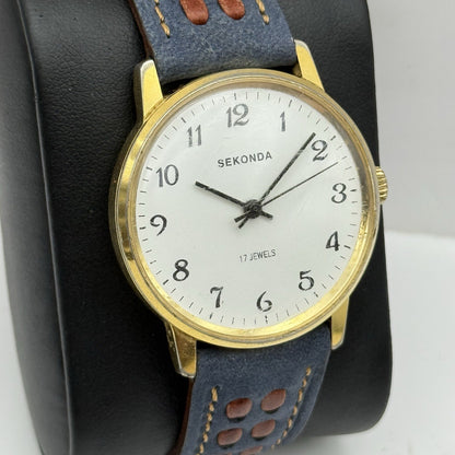34mm Running Vintage Men’s Sekonda 17 Jewels Manual Wind Watch PARTS REPAIR