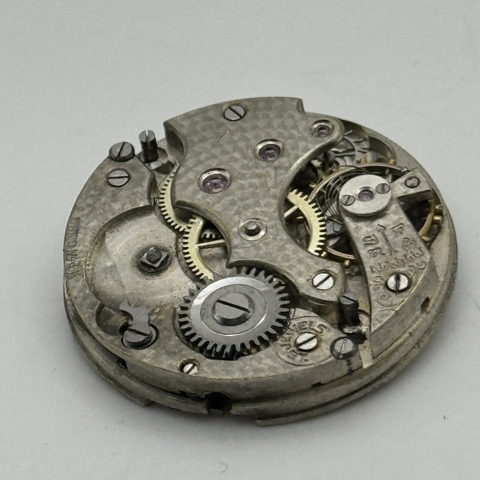 25.7mm Early ROLEX Rebberg Depose 15 Jewels Antique Watch Movement PARTS SPARES
