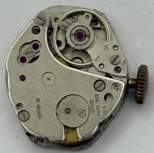 15.2mm Vintage Cardinal Ronda Cal 5001 Manual Wind Watch Movement PARTS REPAIR