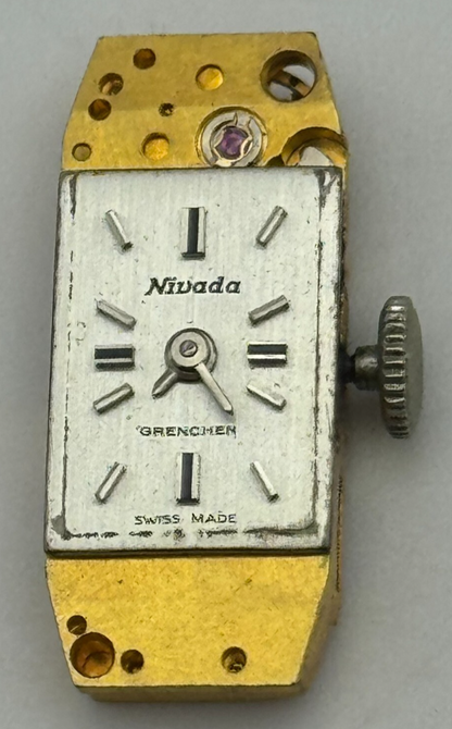 9mm Running Nivada FHF 59-21 Manual Wind 17 Jewels Swiss Watch Movement PARTS