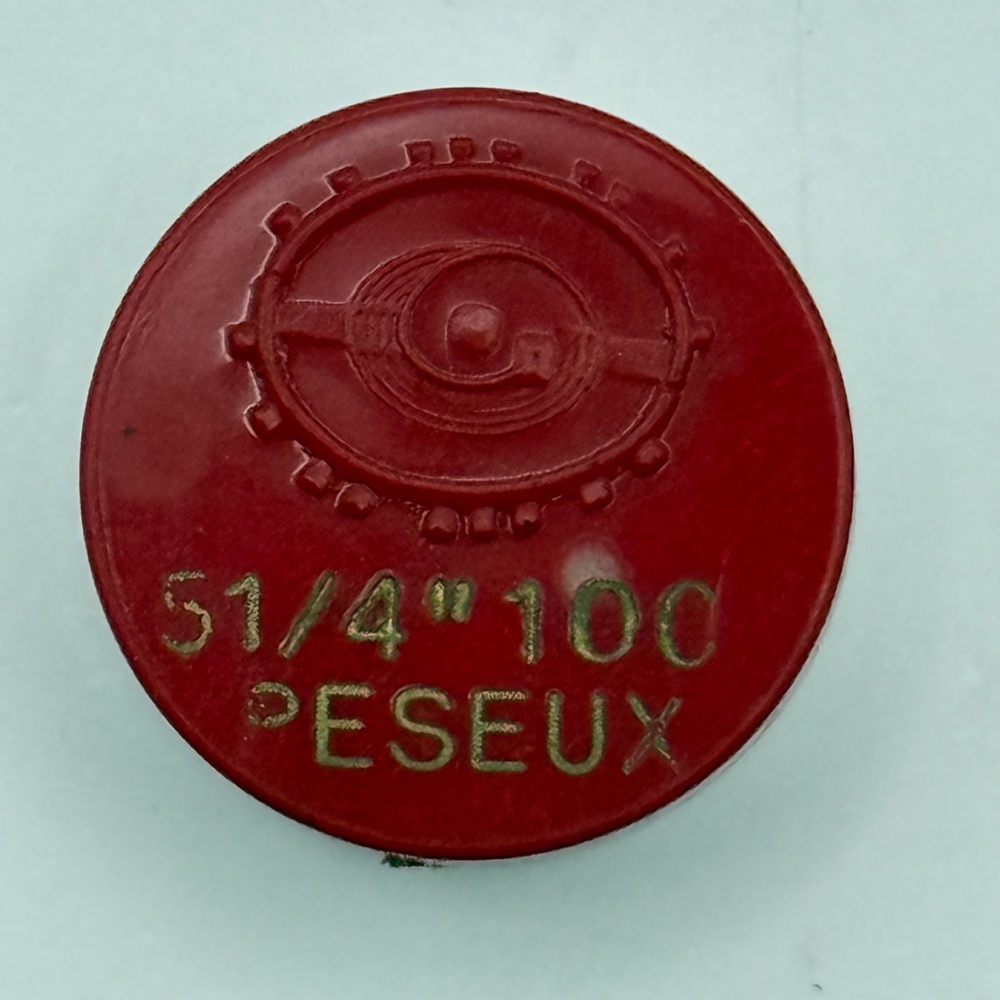 Peseux 100 Balance Wheel Complete And Spring 5¼’’’ Watch Movement Parts NOS