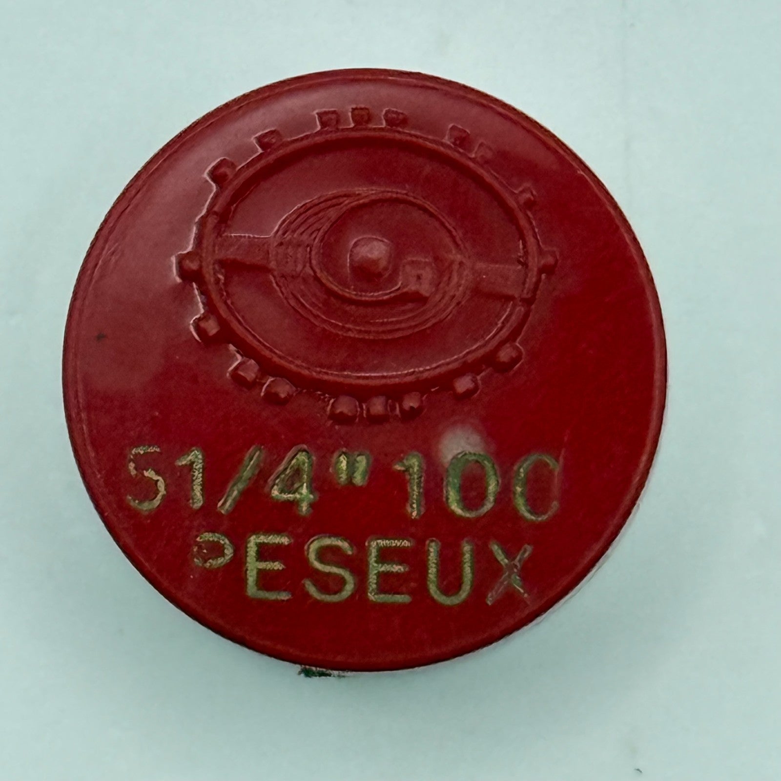 Peseux 100 Balance Wheel Complete And Spring 5¼’’’ Watch Movement Parts NOS