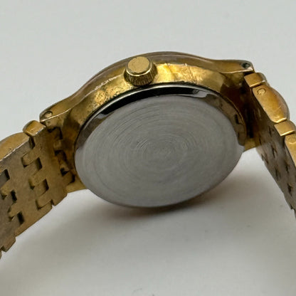 Imado Ladies Quartz Watch Crystal Accents Dial Two Tone Bracelet Working 23mm