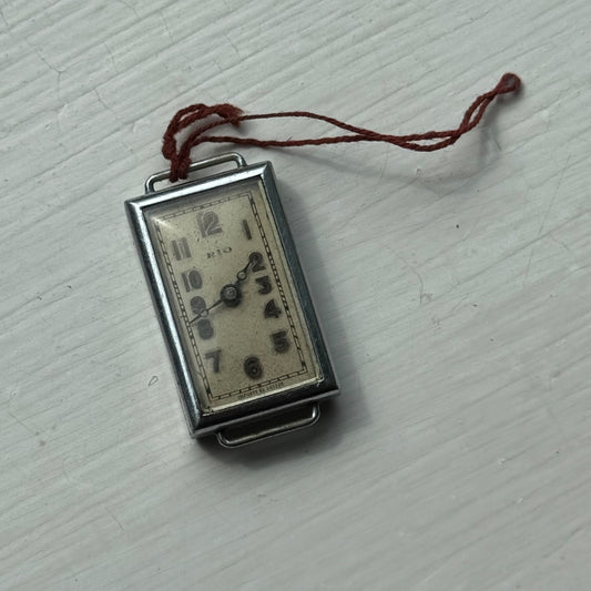17mm Vintage Rio Oris Novoris Cal 200G Rectangle Manual Wind Watch PARTS REPAIR