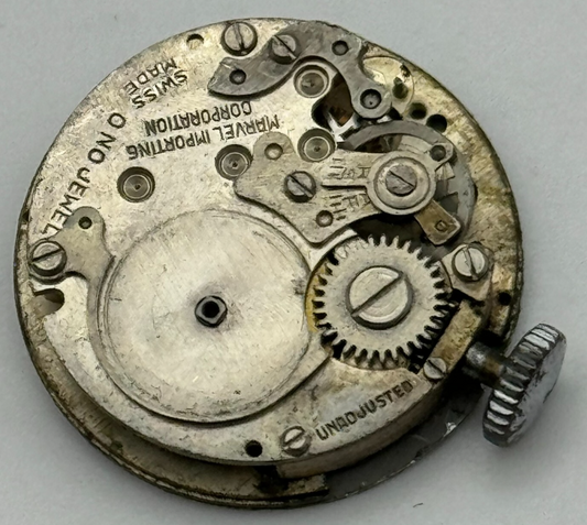 23.6mm Men's Uba Marvel Importing Corporation Manual Wind Watch Movement PARTS