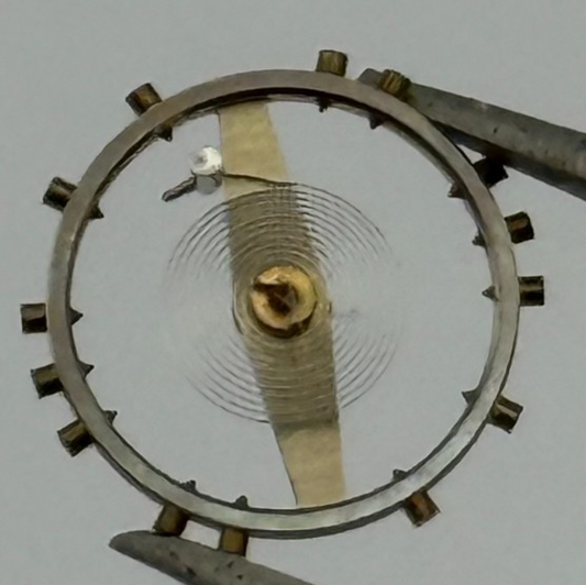 FHF 183 Balance Complete 10 1/2''' Renata 723 Watch Movement Parts Vintage NOS