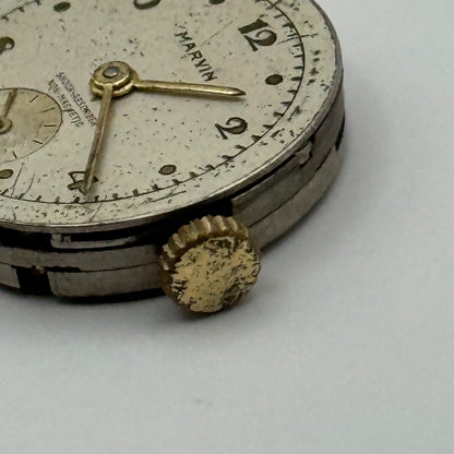 Marvin 310 Watch Movement Manual Wind Vintage Swiss 15 Jewels Parts 19.6mm