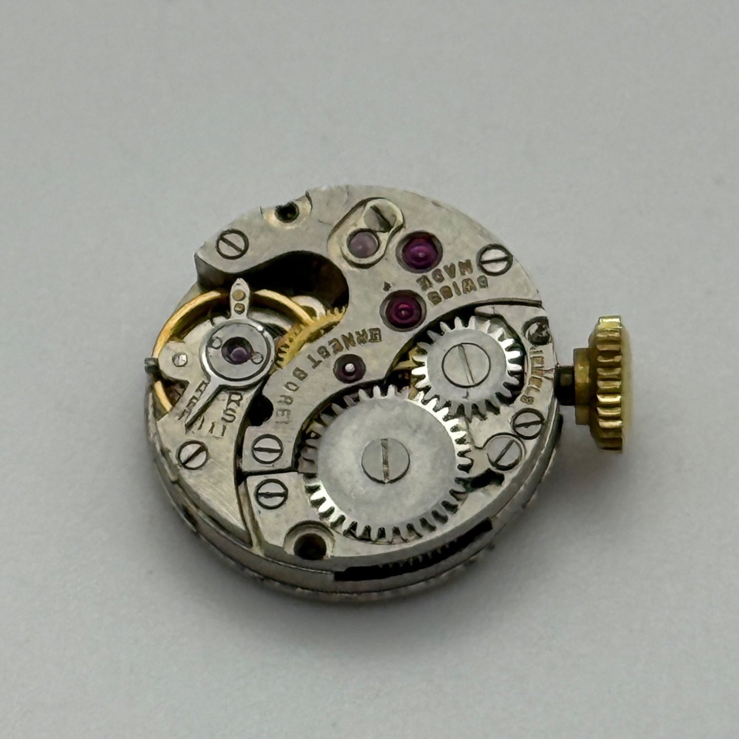 Felsa F 22 Watch Movement Ernest Borel Manual Wind Vintage Swiss Parts 13.7mm