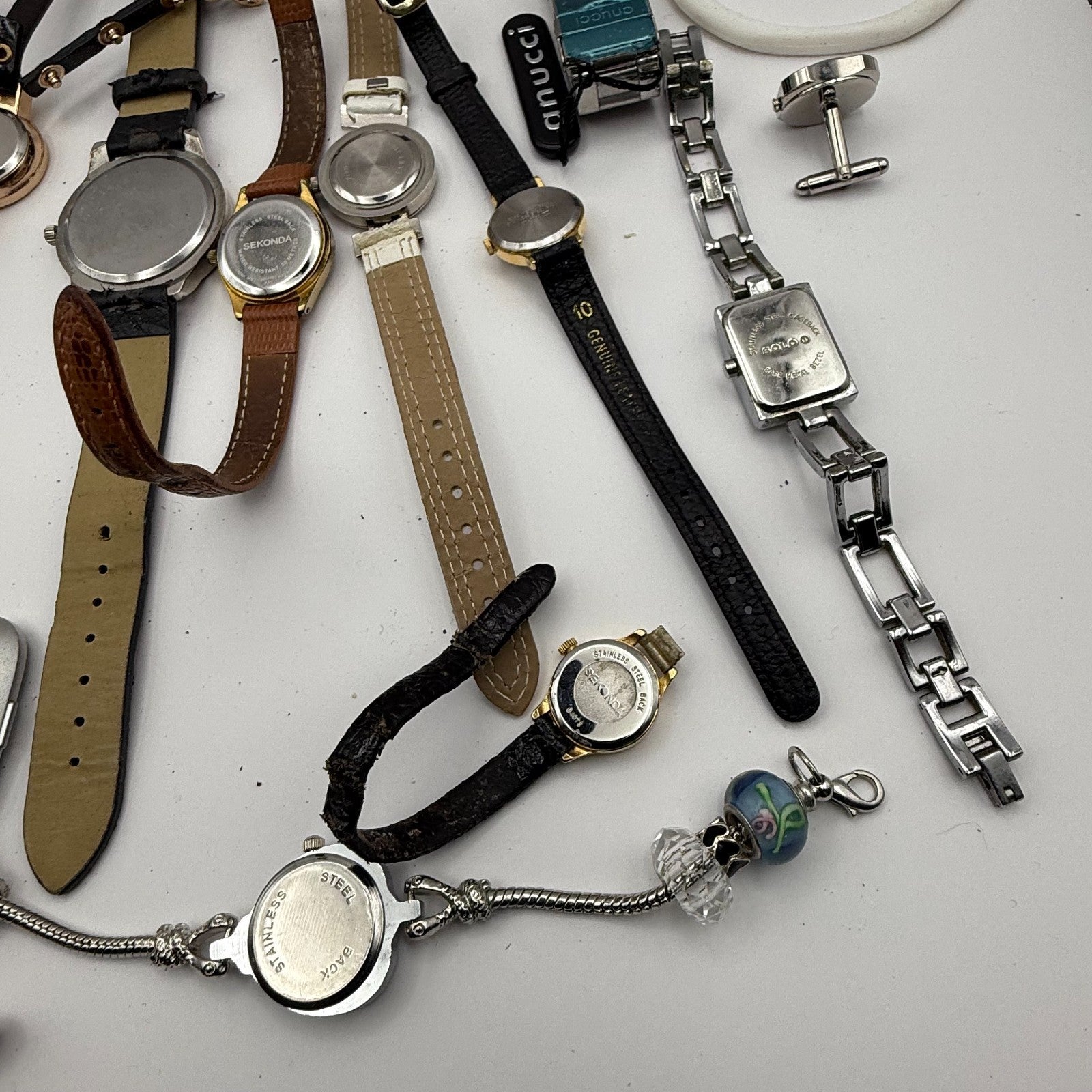 Bundle Of 16 Quartz Watches Job Lot Modern / Vintage Untested Parts / Repair