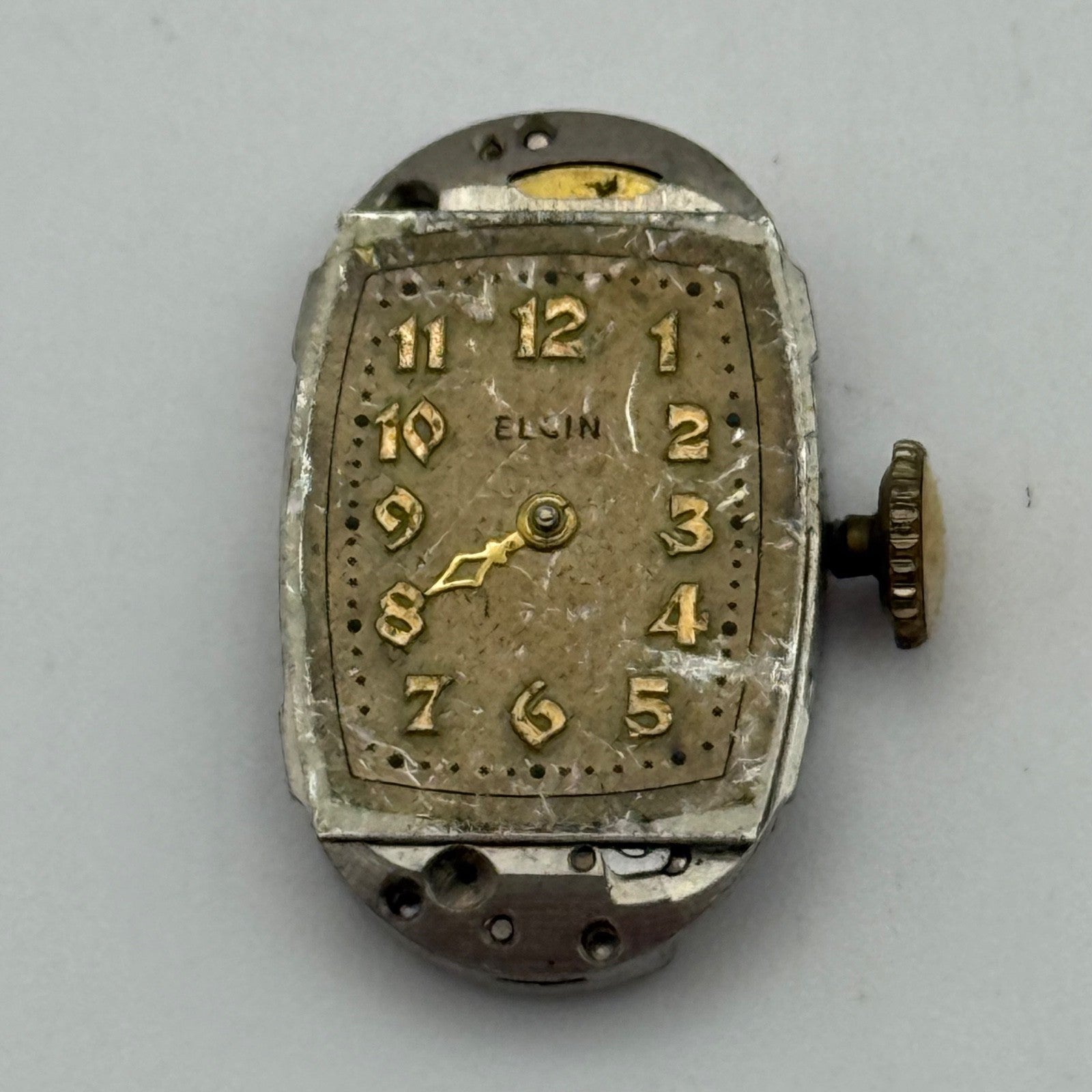 Elgin Grade 541 Model 2 Watch Movement 1940 Vintage 21/0s American Parts Repair