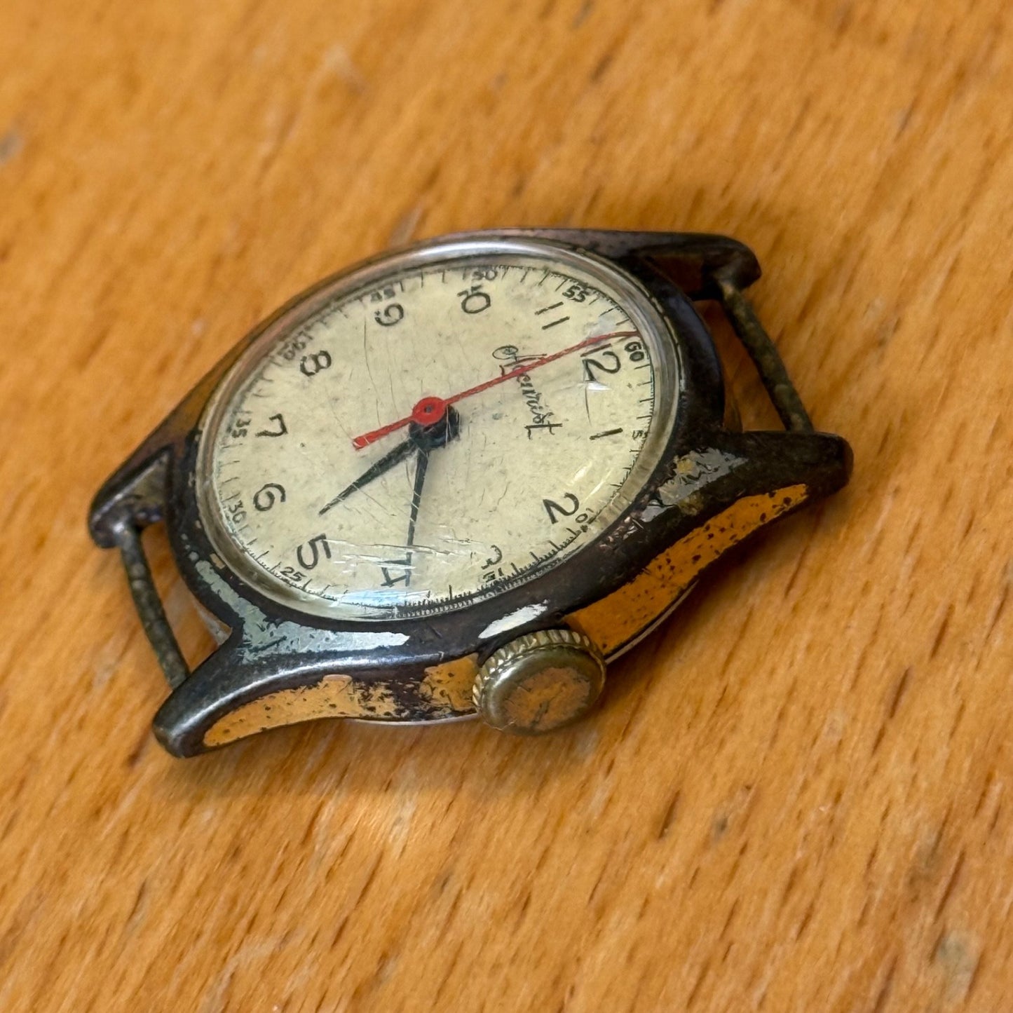 22mm Vintage Accurist Sweep Seconds 15 Jewels Manual Wind Watch PARTS / REPAIR