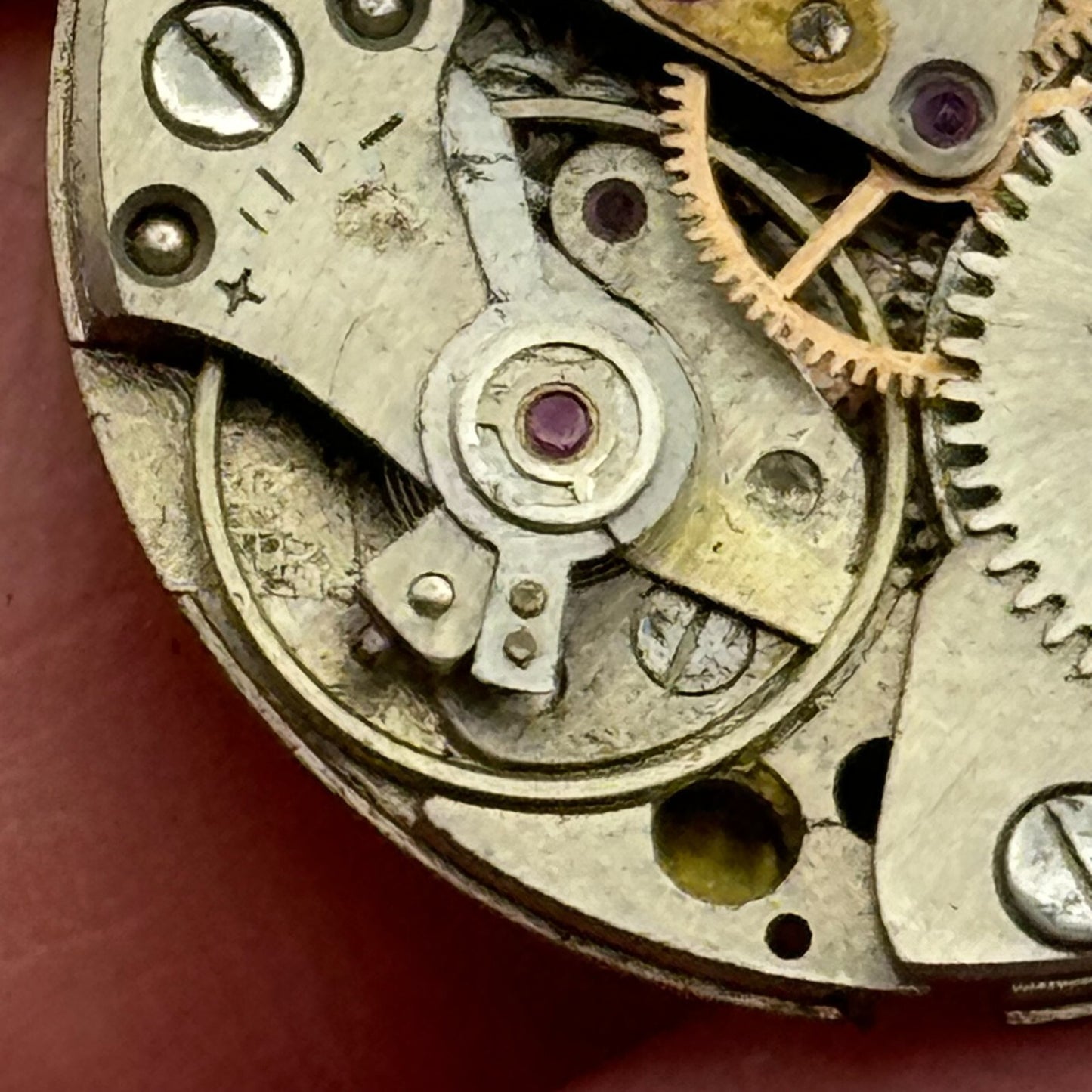 23.8mm F.Mauthe 612 German Manual Wind 17 Jewels Watch Movement Vintage PARTS