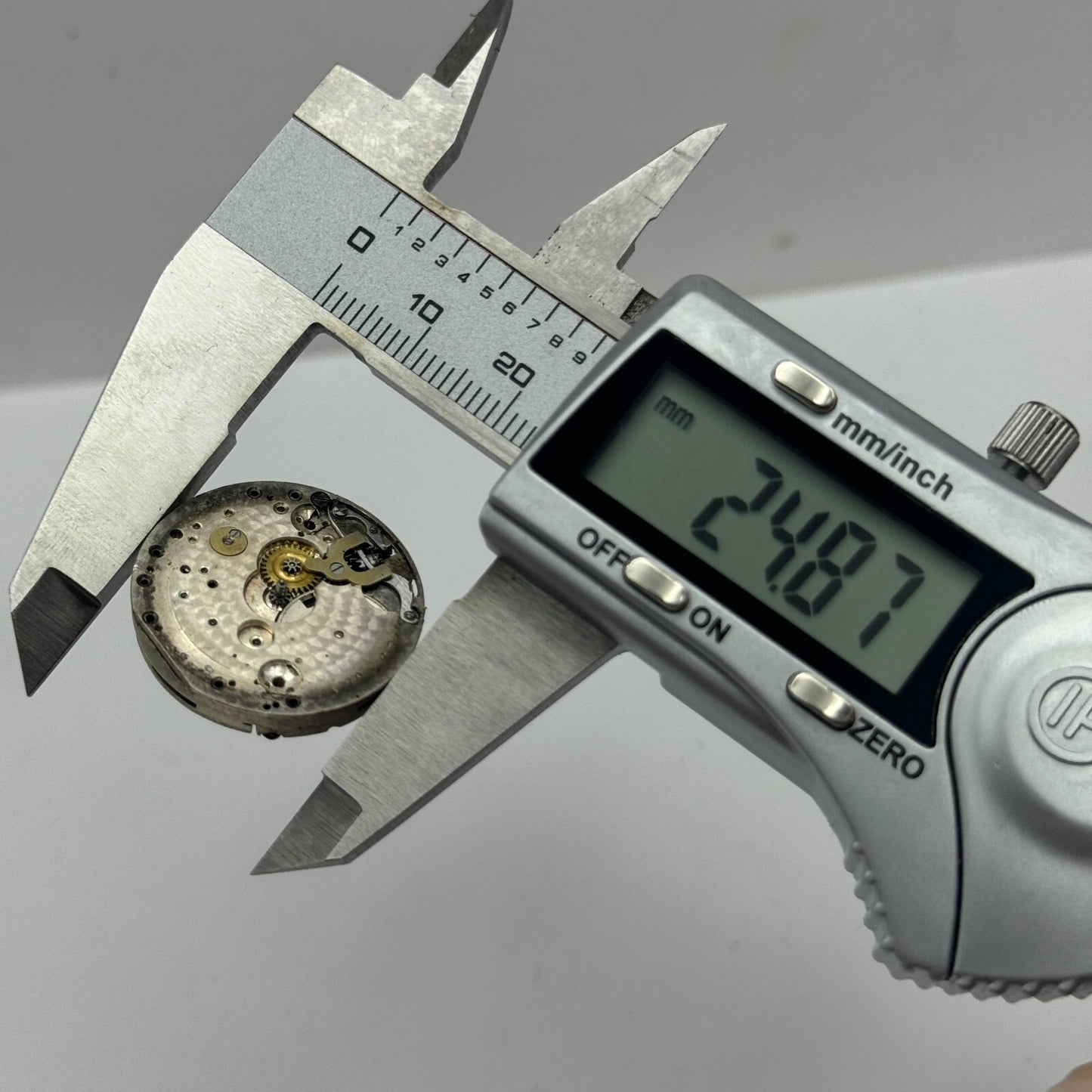 24.8mm Swiss Roman Numerals Trench Watch Movement Dial Manual Wind PARTS SPARES