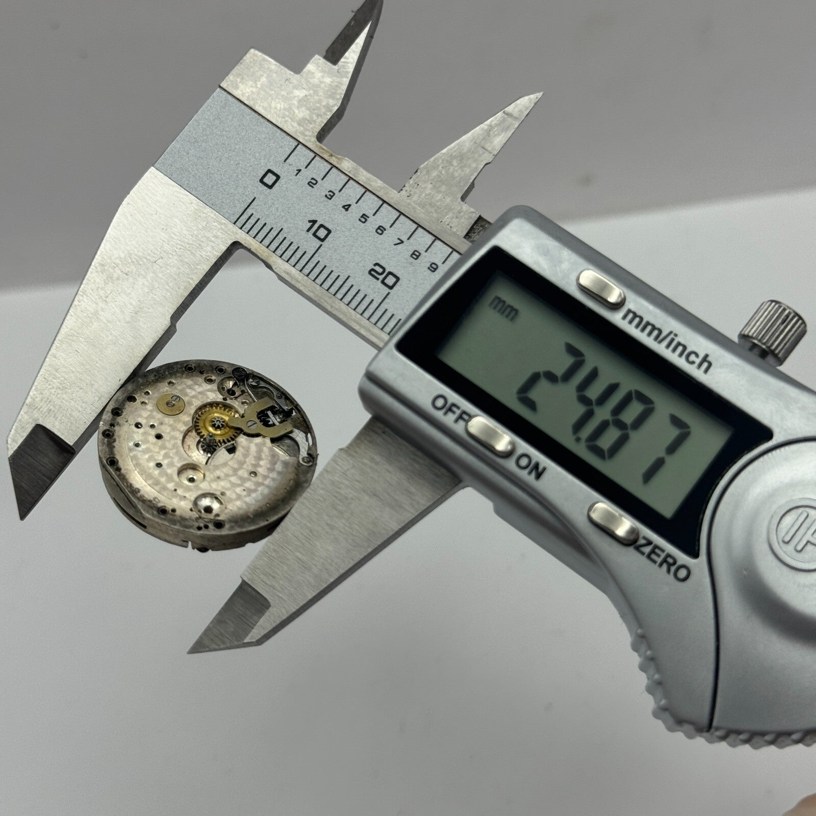 24.8mm Swiss Roman Numerals Trench Watch Movement Dial Manual Wind PARTS SPARES