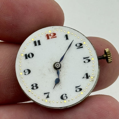 25.3mm Men's Syren Quality Trench Watch Movement Swiss Vintage 15 Jewels PARTS