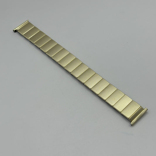 20mm Lug Rowi Fixo Flex Vintage New Old Stock NOS Expandable Strap Rolled Gold